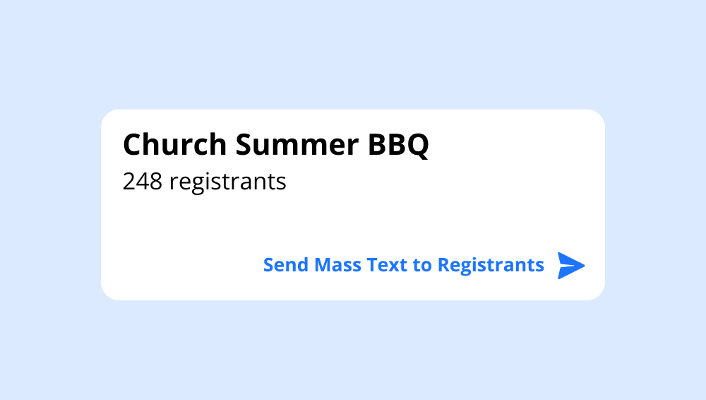 Event registrant messaging
